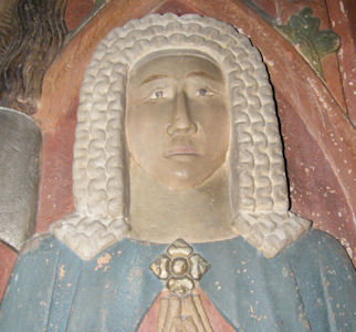 Germany Neckarsteinach - Evangelische Church Hennel Landschad von Steinach 1377 and wife Mia von Sickingen